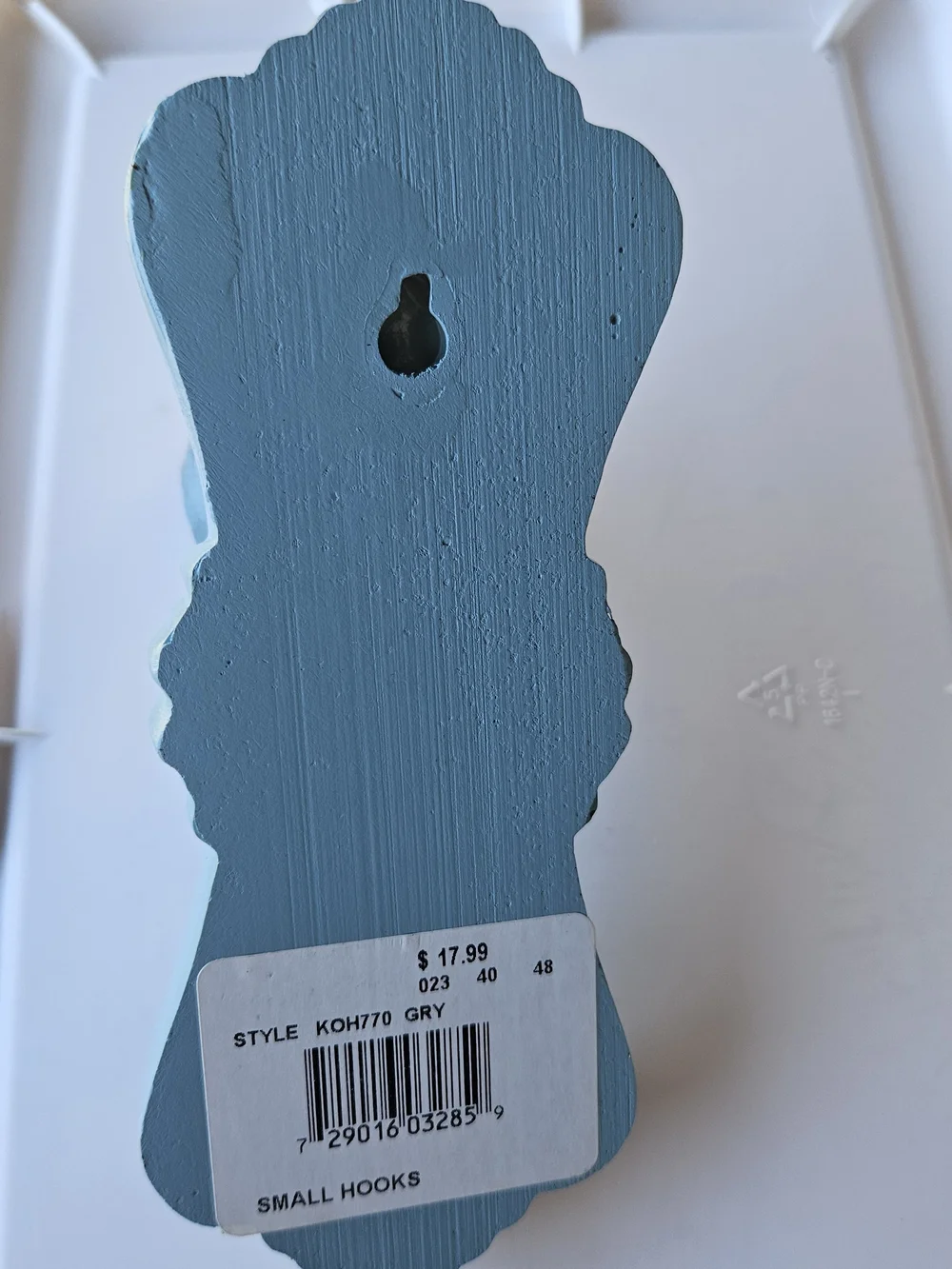Set Of 2 Blue Decorative Wall Hooks